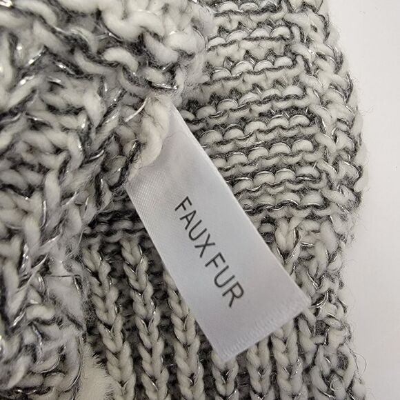 Totes Womens Finger Fingerless Mitten Gloves Adjustable Gray White One Size O/S - Picture 5 of 7